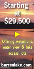 Barren River Lake waterfront homes
