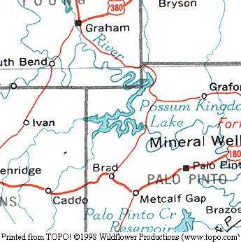 Property Map of Possum Kingdom Lake